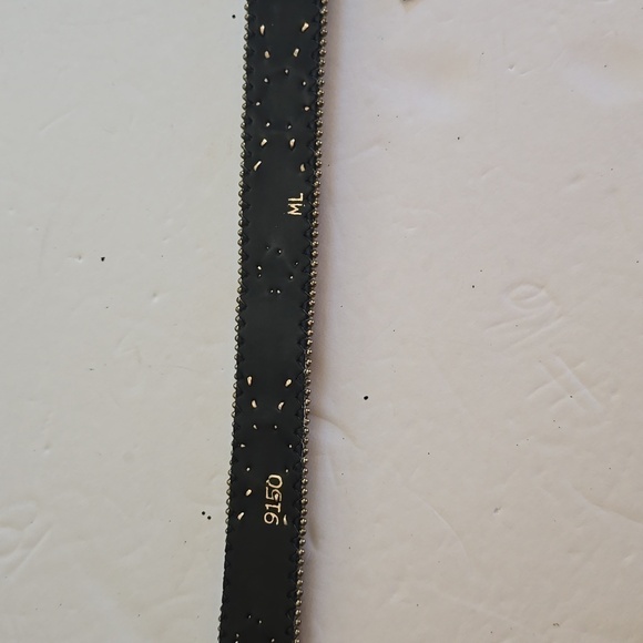 Womens Multi-Color Vintage Gem Belt Gold Buckle Sz.Medium/LARGE main image 5